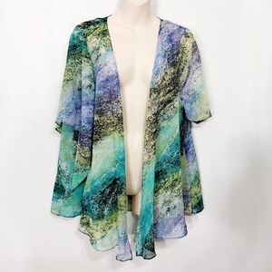 🔵BOGO FREE🔵 Style & Co. Open Front Kimono Cardigan Topper Sz S/M